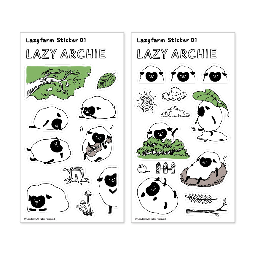 Sticker_Lazy Archie